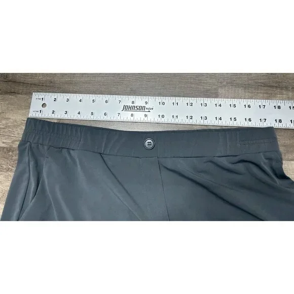 Susan Graver Liquid Knit Pull-On Pants Size Large Grey Elastic Waist Office - Picture 6 of 9